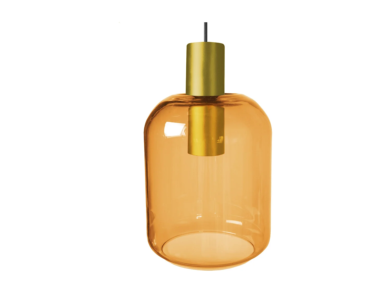 Suspensión  TOSEL ,metal,AMARILLO, A100xD16xP 16cm