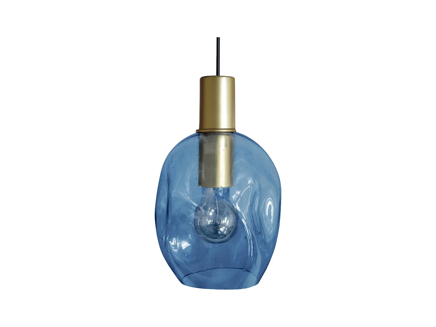 Suspension TOSEL ,métal,Bleu,H100x D20xP20cm