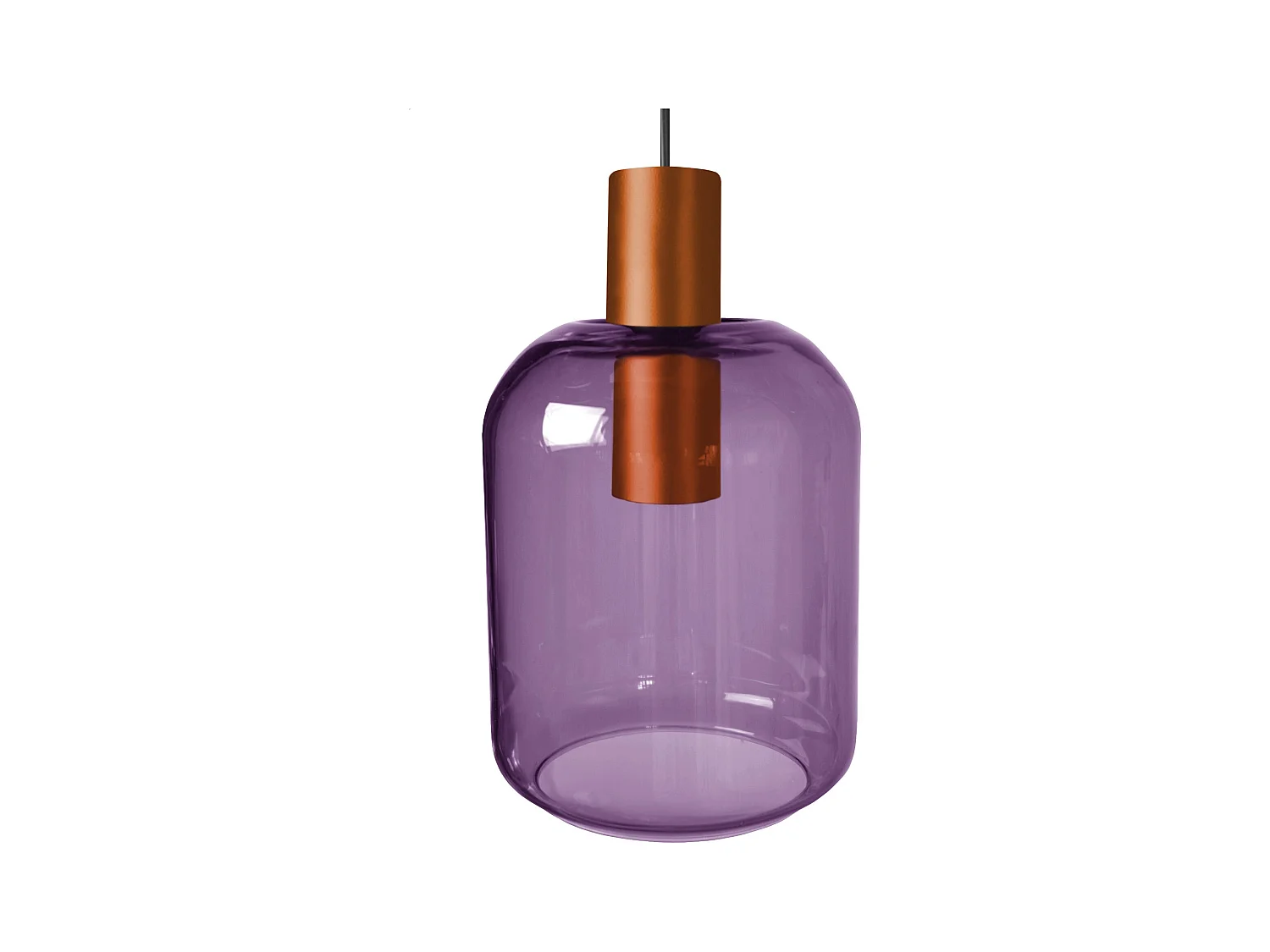 Suspension TOSEL ,métal,Violet ,H100xD16xP16cm