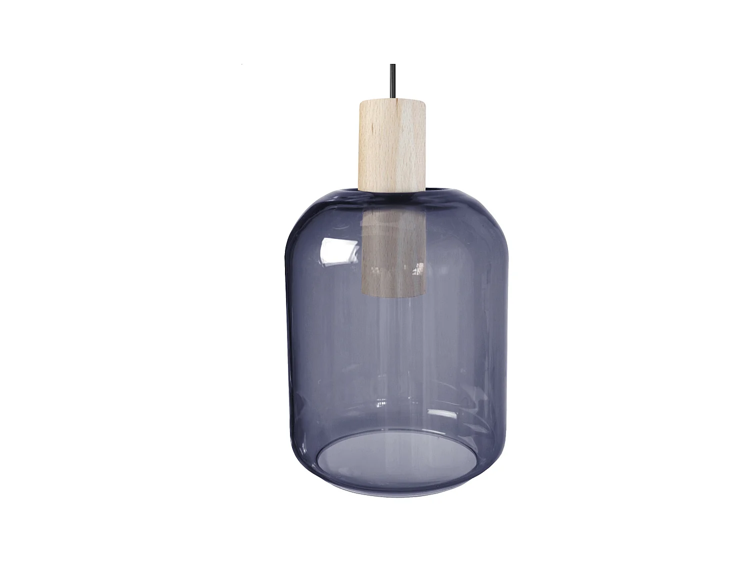 Suspension TOSEL ,bois,Bleu,H 100xD 16x P 16cm