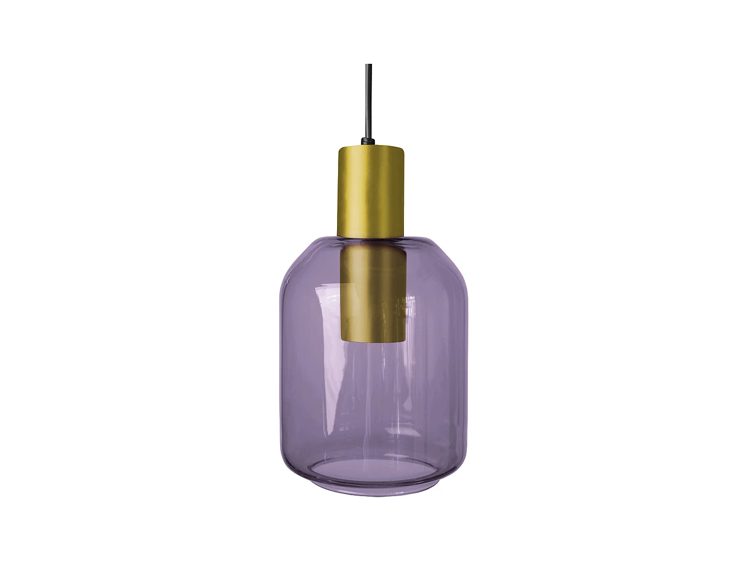 Suspension TOSEL ,métal,Violet ,H100xD 14xP14cm