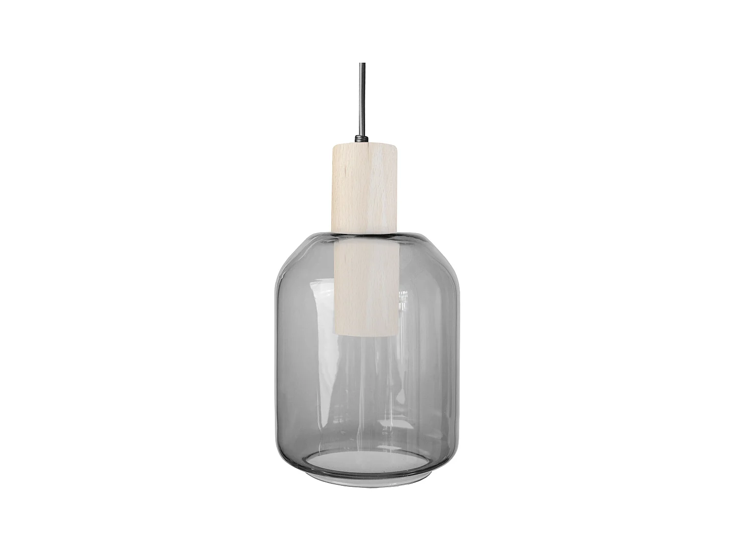 Suspension TOSEL ,bois,Gris ,H100xD 14x P 14cm