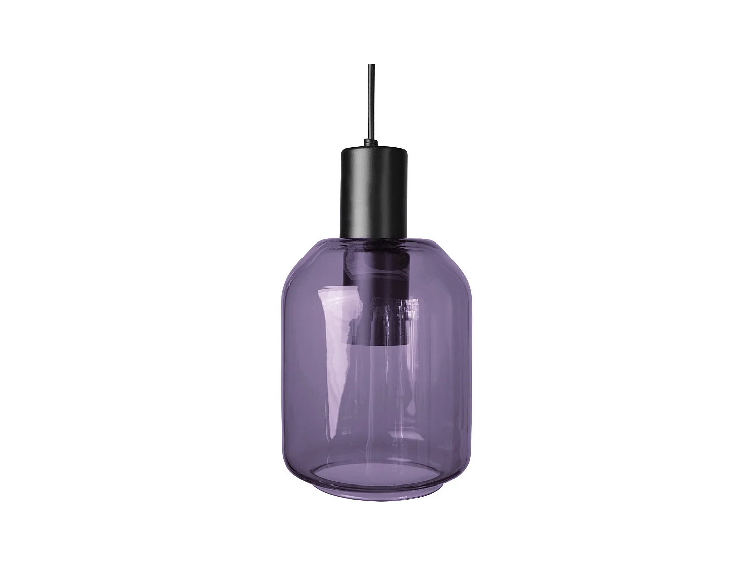 Suspension TOSEL ,métal,Violet ,H 100xD14x P 14cm