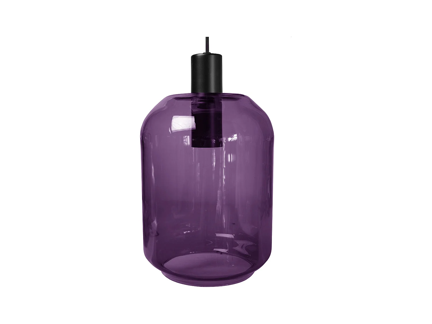 Suspension TOSEL ,métal,Violet ,H 100xD20x P 20cm