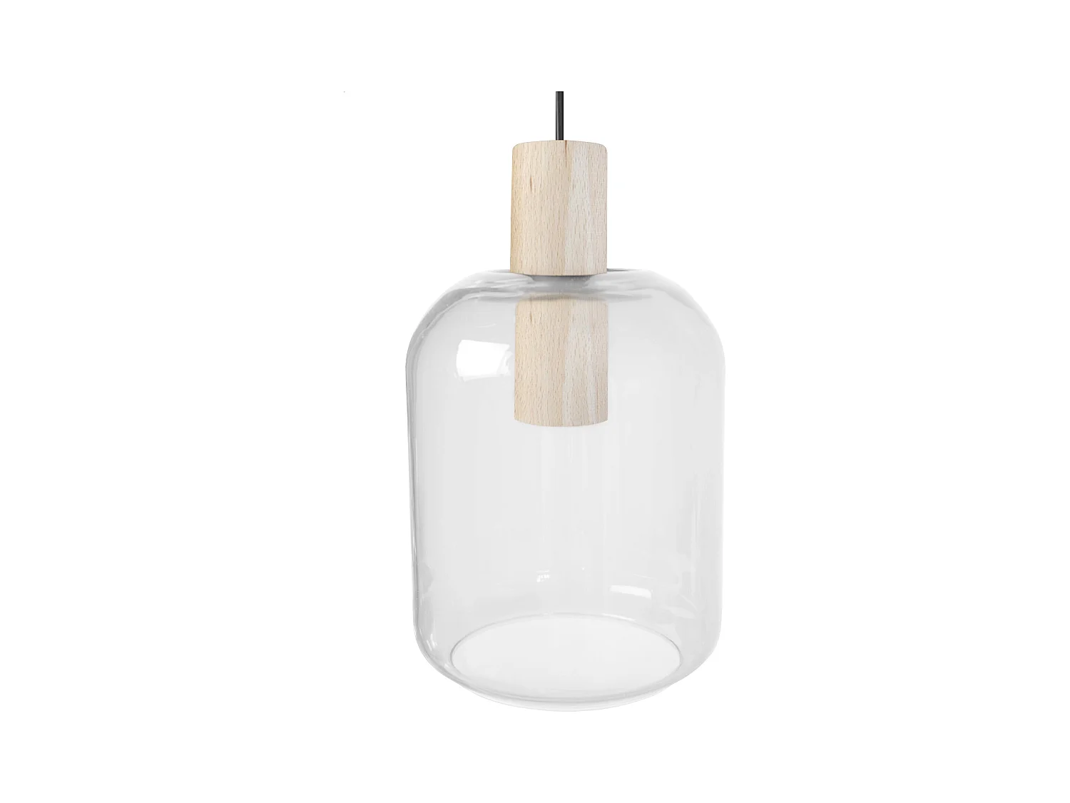 Suspension TOSEL ,bois,naturel,H100xD 16x P 16cm