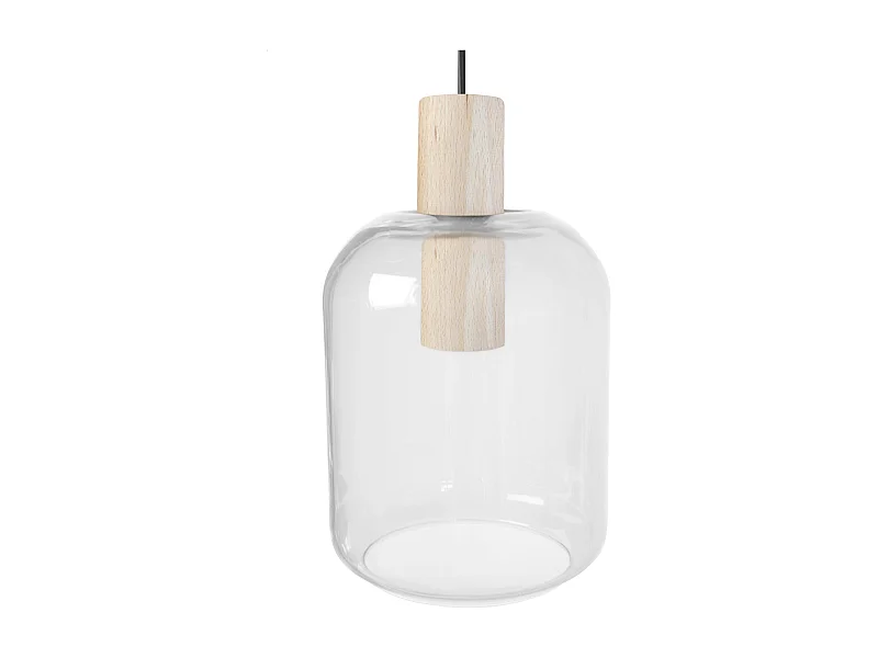 Suspension TOSEL ,bois,naturel,H100xD 16x P 16cm