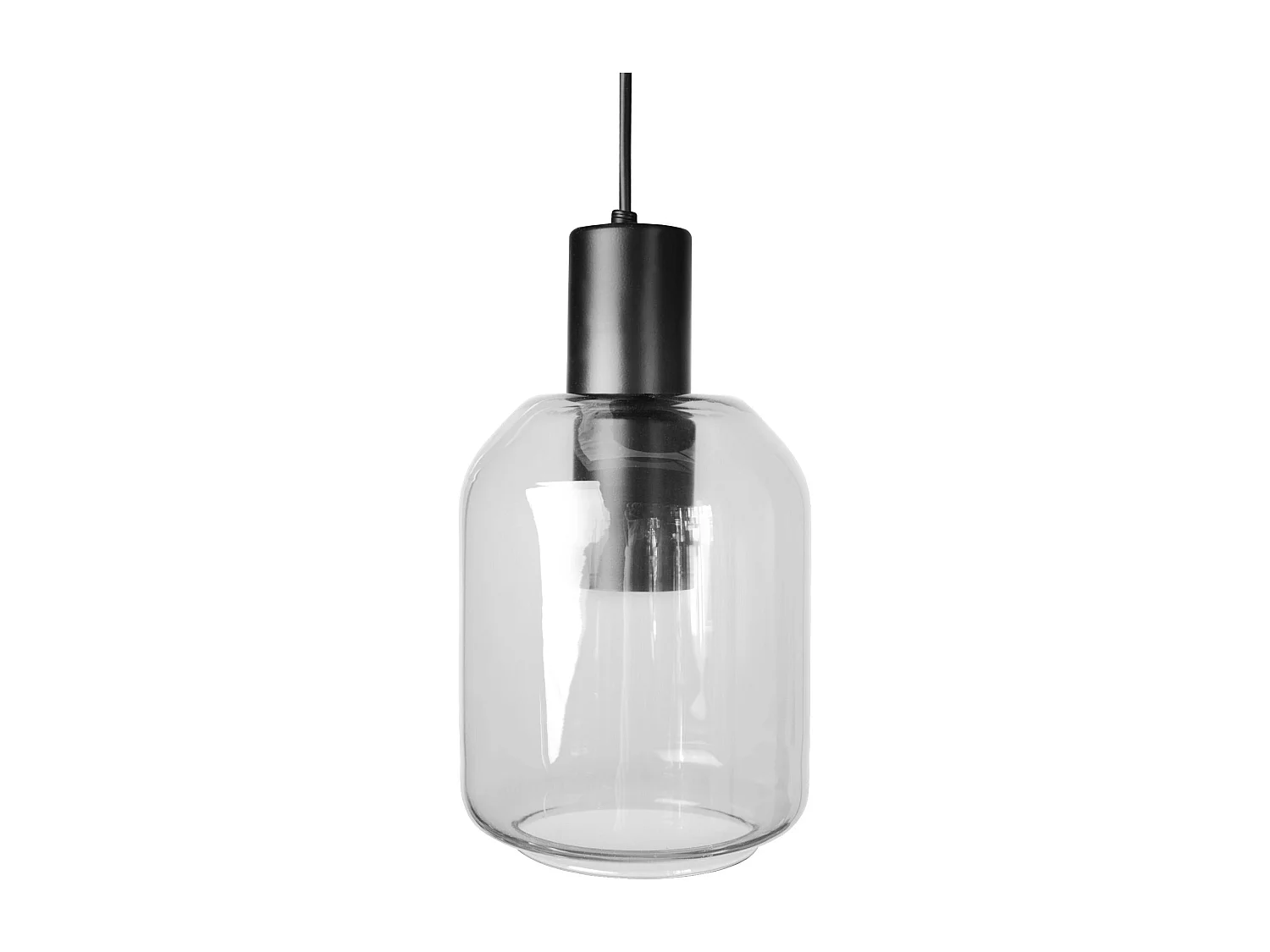 Suspensão TOSEL  SVALBARD SMALL vidro cilindro âmbar D14 x  H100  cm