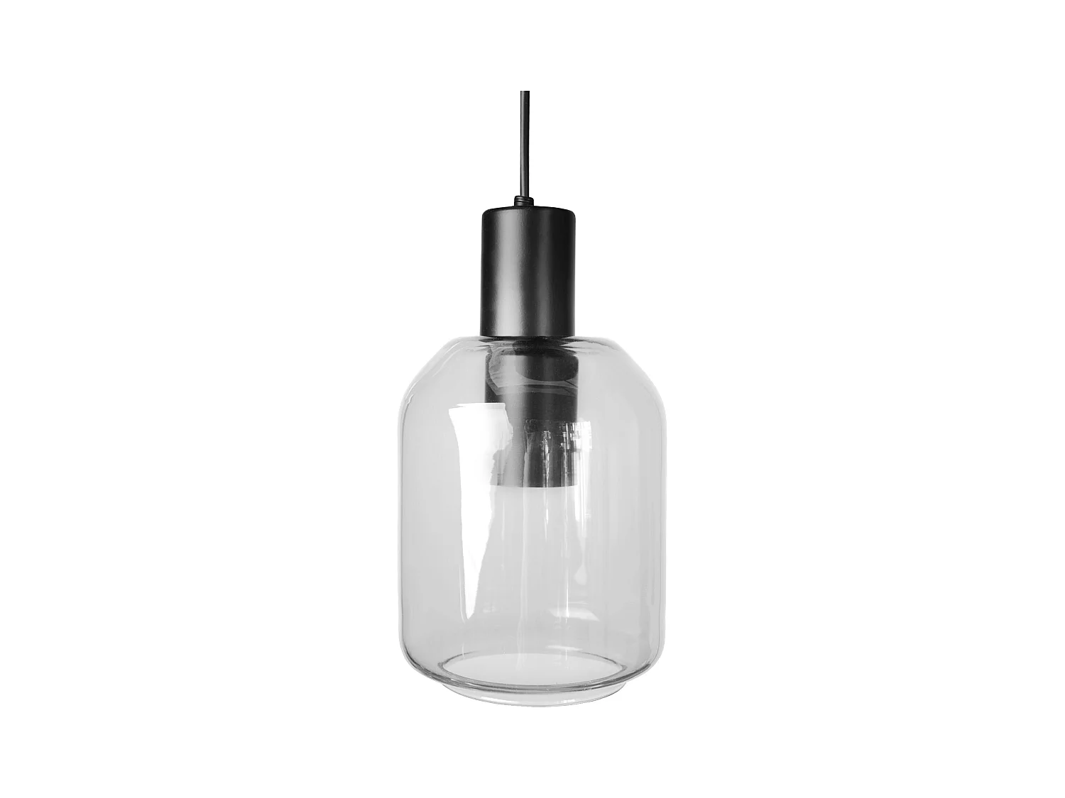 Suspension TOSEL ,métal,Transparent , H 100xD14x P 14cm