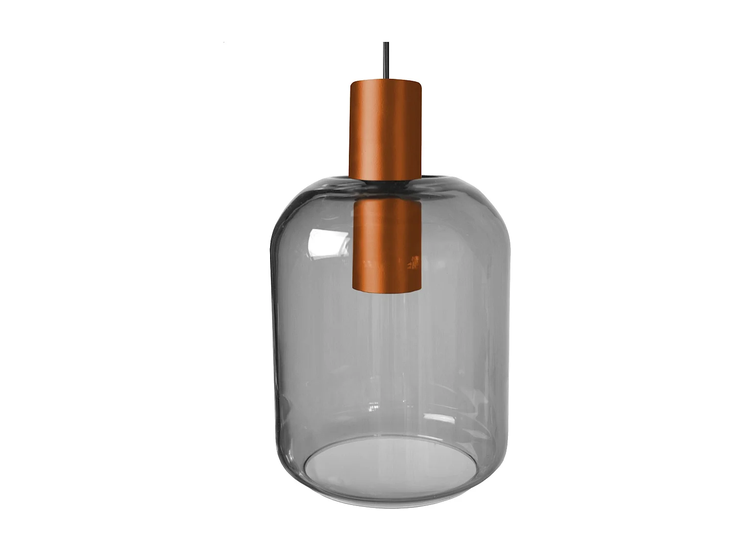 Suspension TOSEL ,métal,Gris ,H100xD 16xP16cm