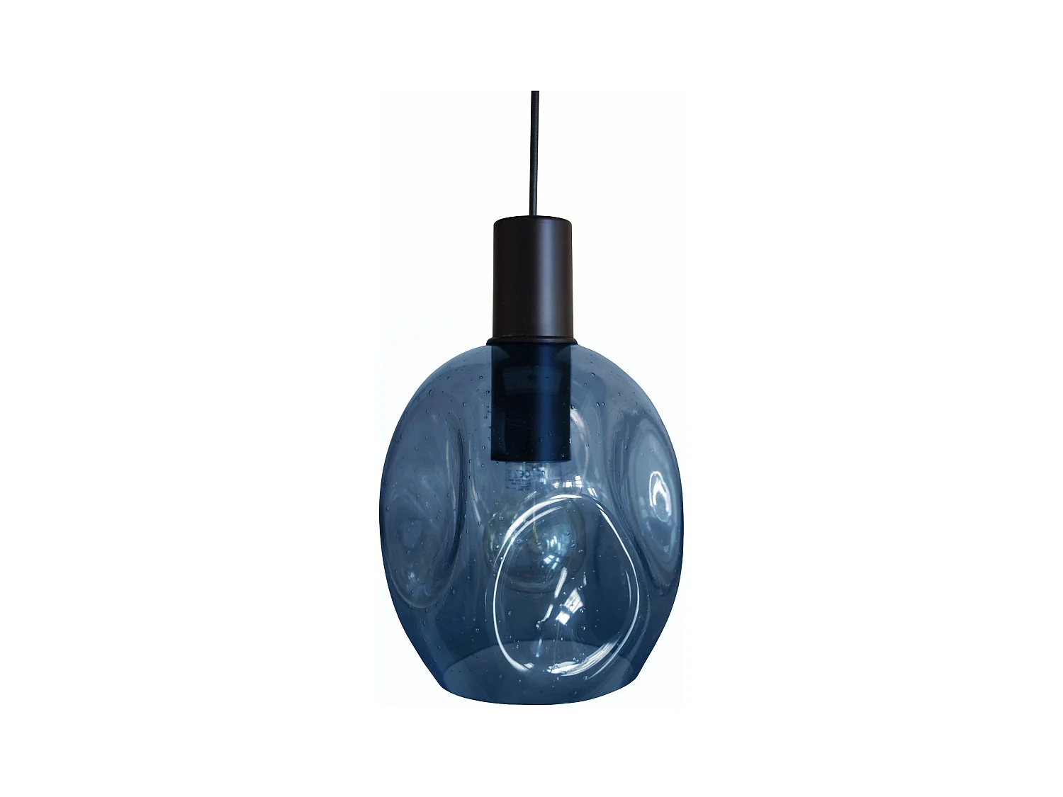 Suspension TOSEL ,métal,Bleu,H 100x D20xP20cm