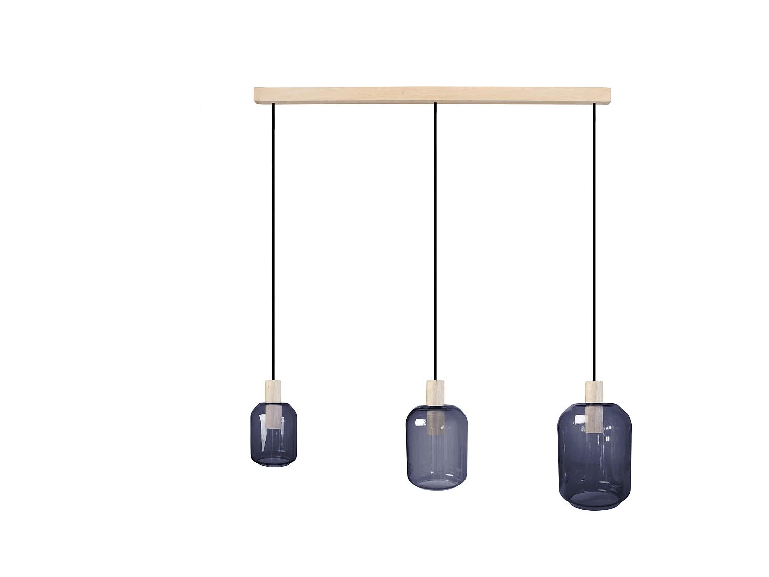 Lustre TOSEL ,bois,Bleu,H 100x D20xP60  cm