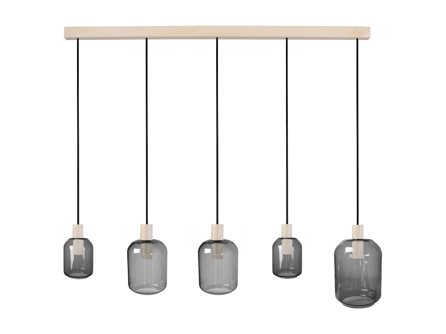 Suspensão TOSEL  SVALBARD SMB vidro bar âmbar D60 x  H100  cm