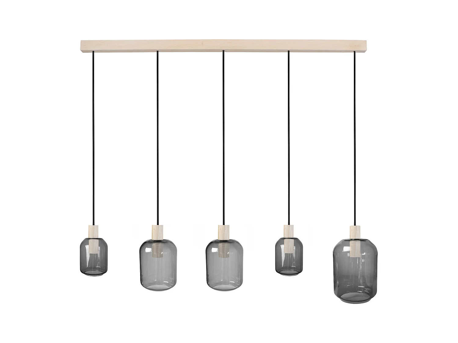 Lustre TOSEL ,bois, Gris ,H100x D20xP60cm
