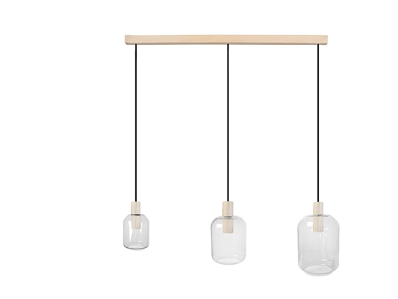 Lustre TOSEL ,bois,naturel,H100x D20xP60 cm