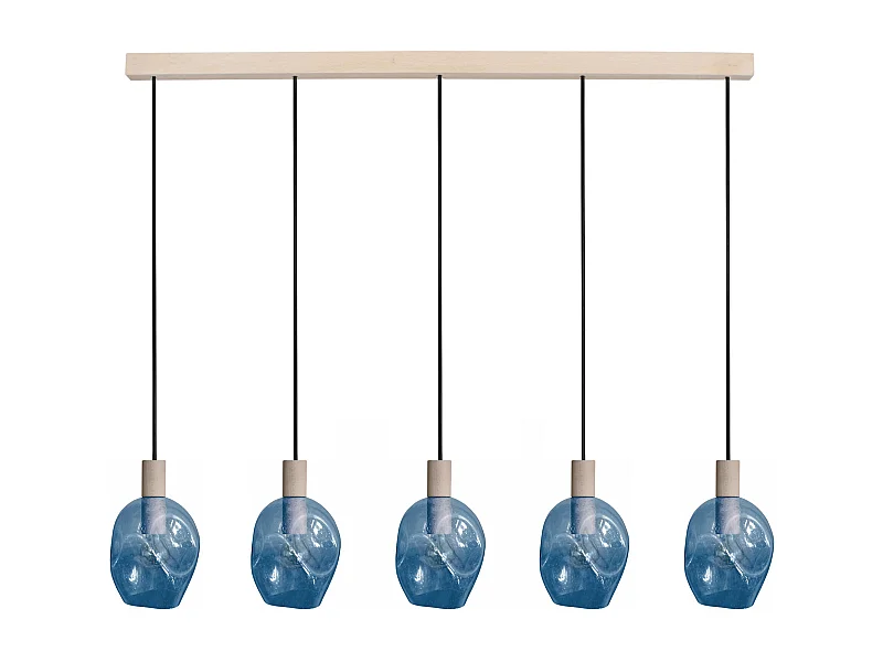 Suspensão TOSEL  VINGOLF vidro conjunto viola D60 x  H100  cm