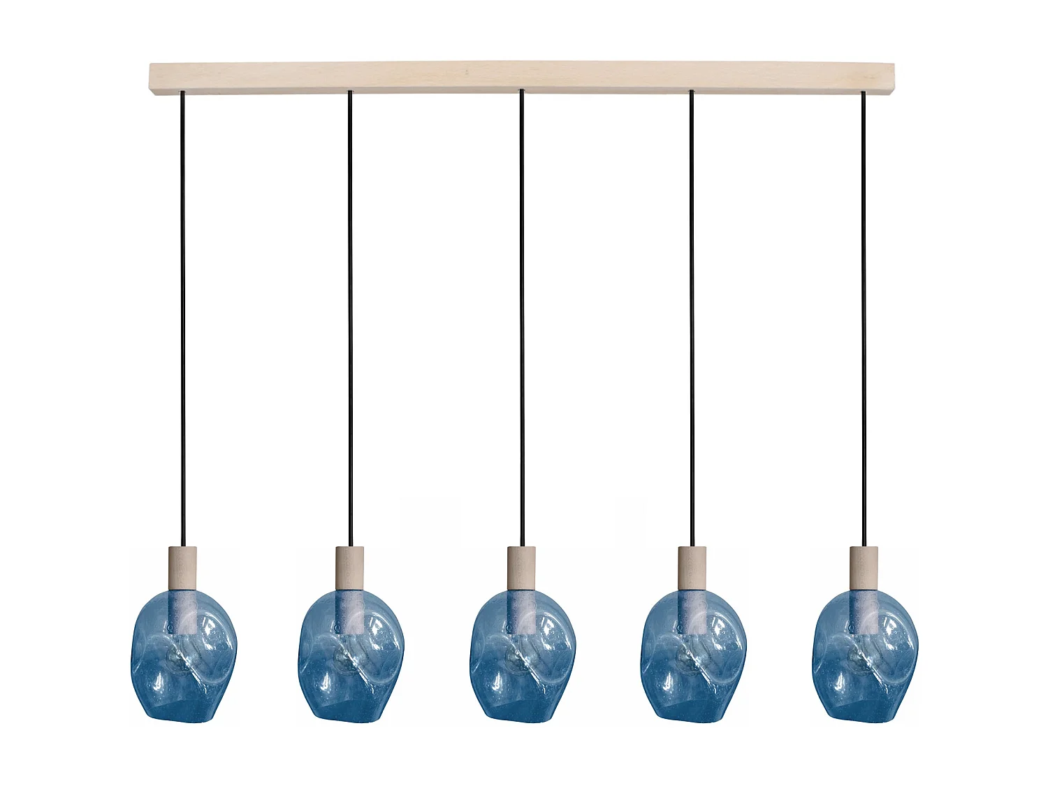 Suspensão TOSEL  VINGOLF vidro conjunto viola D60 x  H100  cm