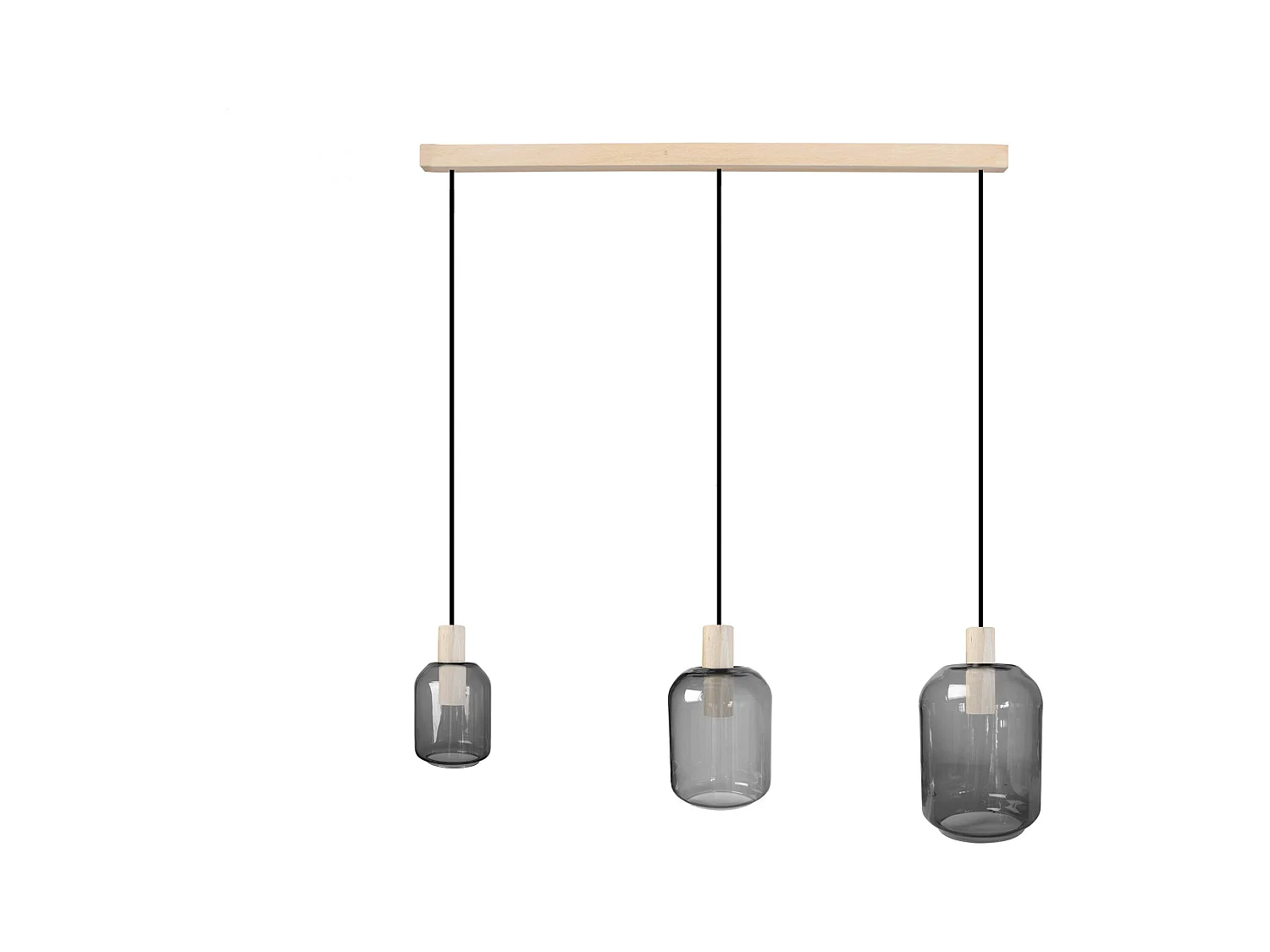 Lustre TOSEL ,bois,Gris ,H 100xD20x P 60cm