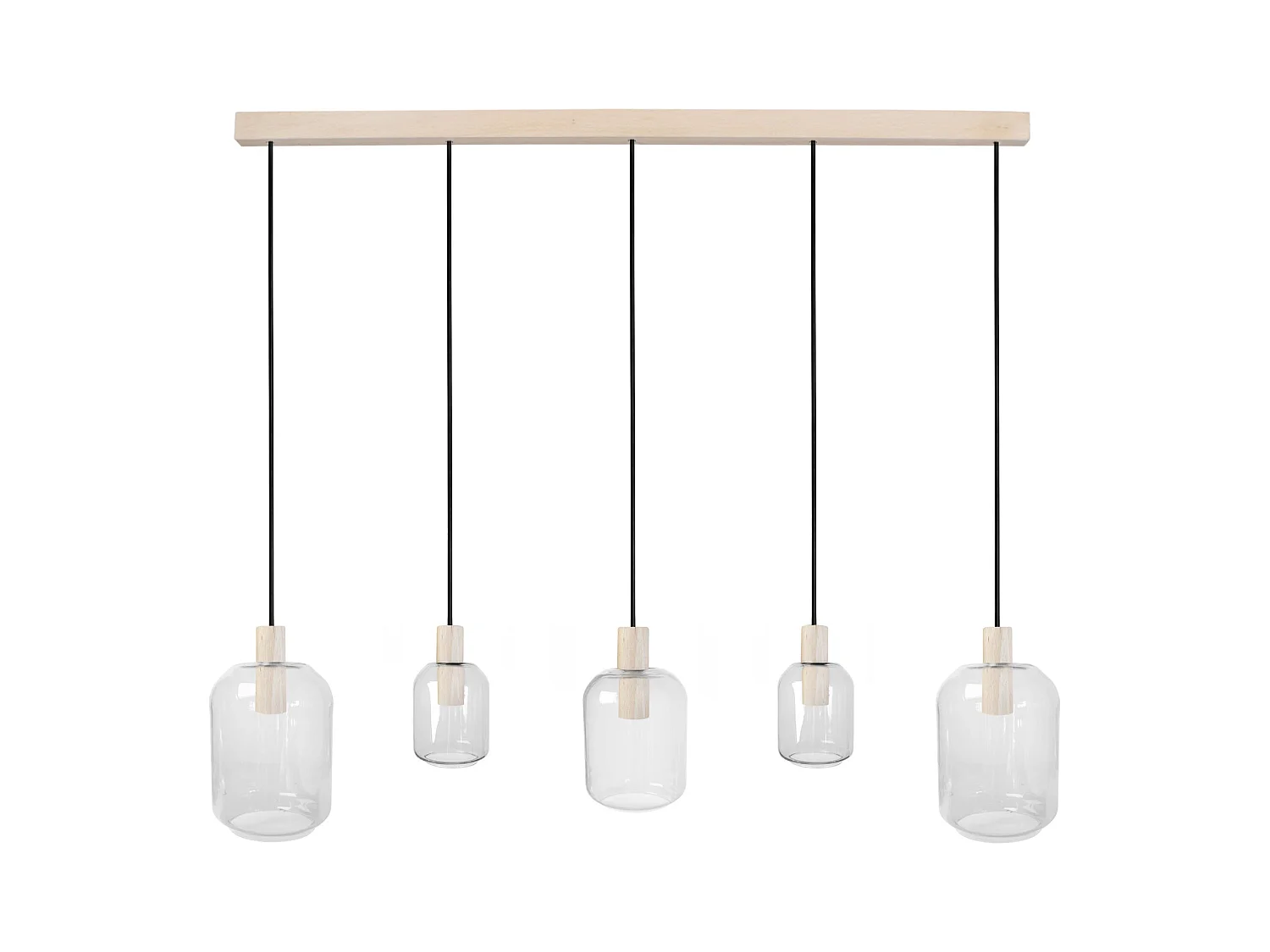 Lustre TOSEL ,bois,naturel,H100xD 20xP60cm