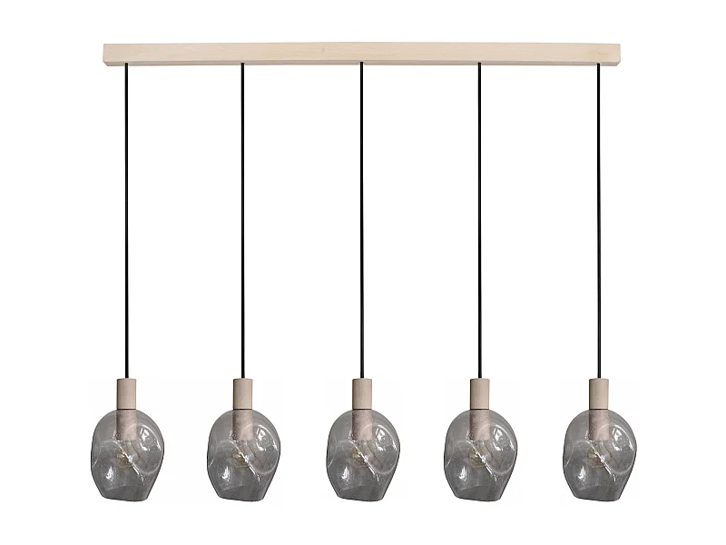 Suspensão TOSEL  VINGOLF vidro conjunto colori D60 x  H100  cm