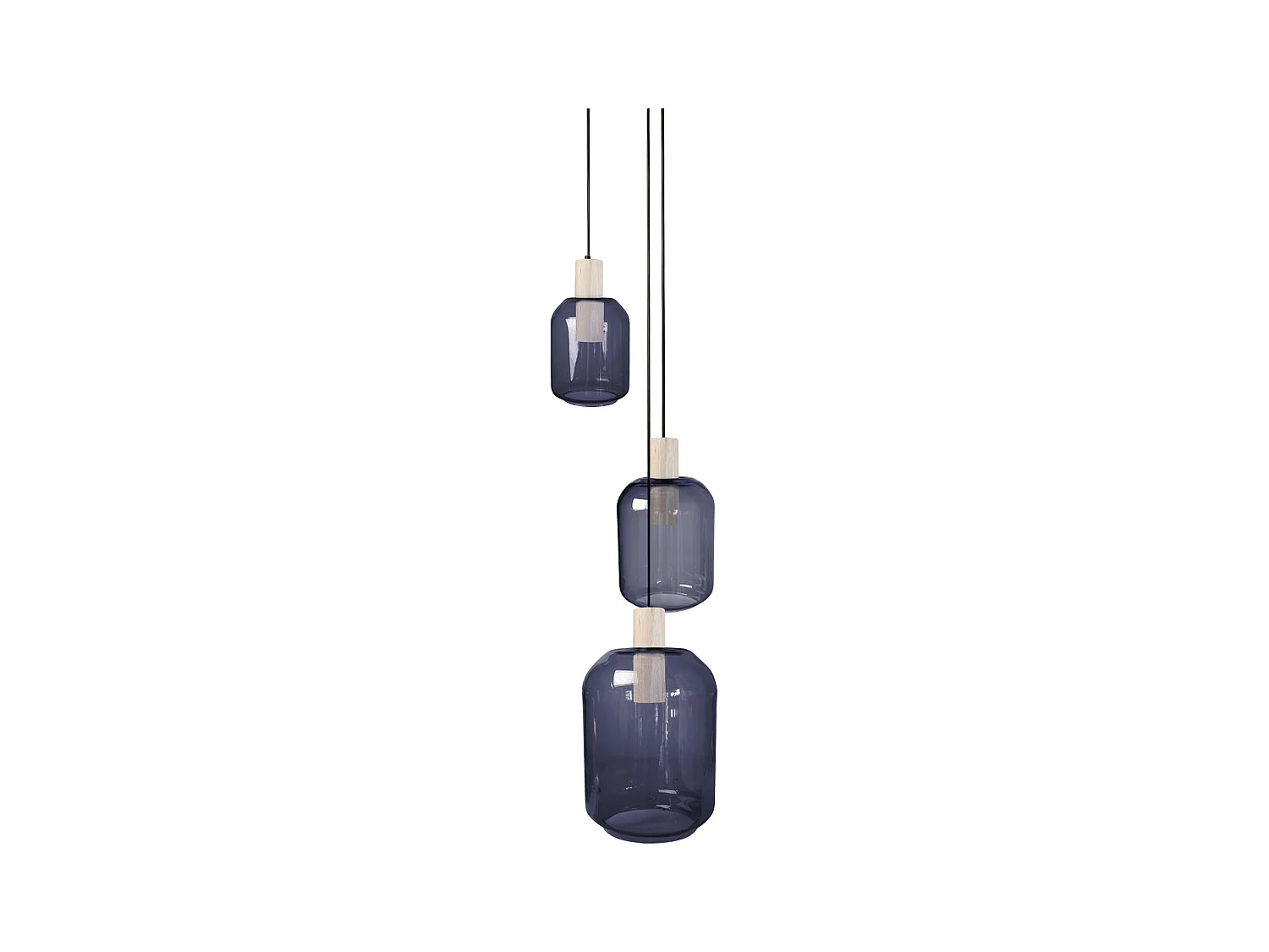 Lustre TOSEL ,bois,Bleu ,H100xD60xP60cm
