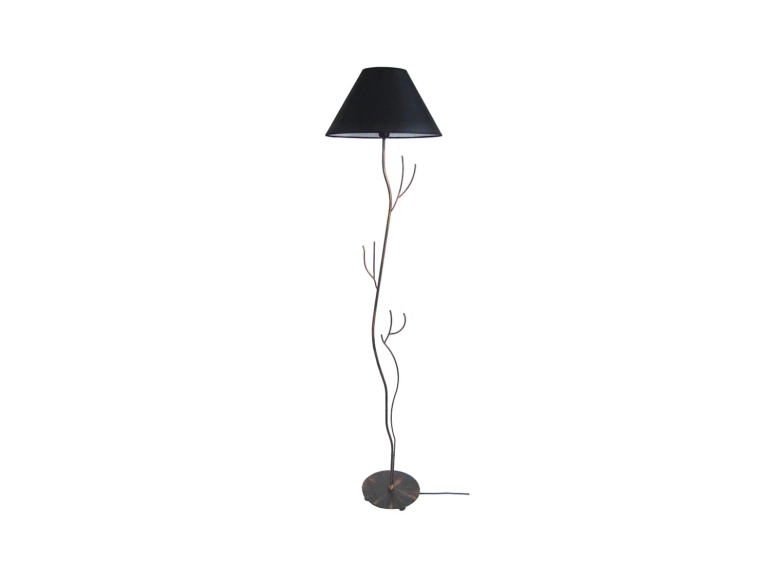 Lampadaire TOSEL ,métal,Marron,H168xD40xP40 cm