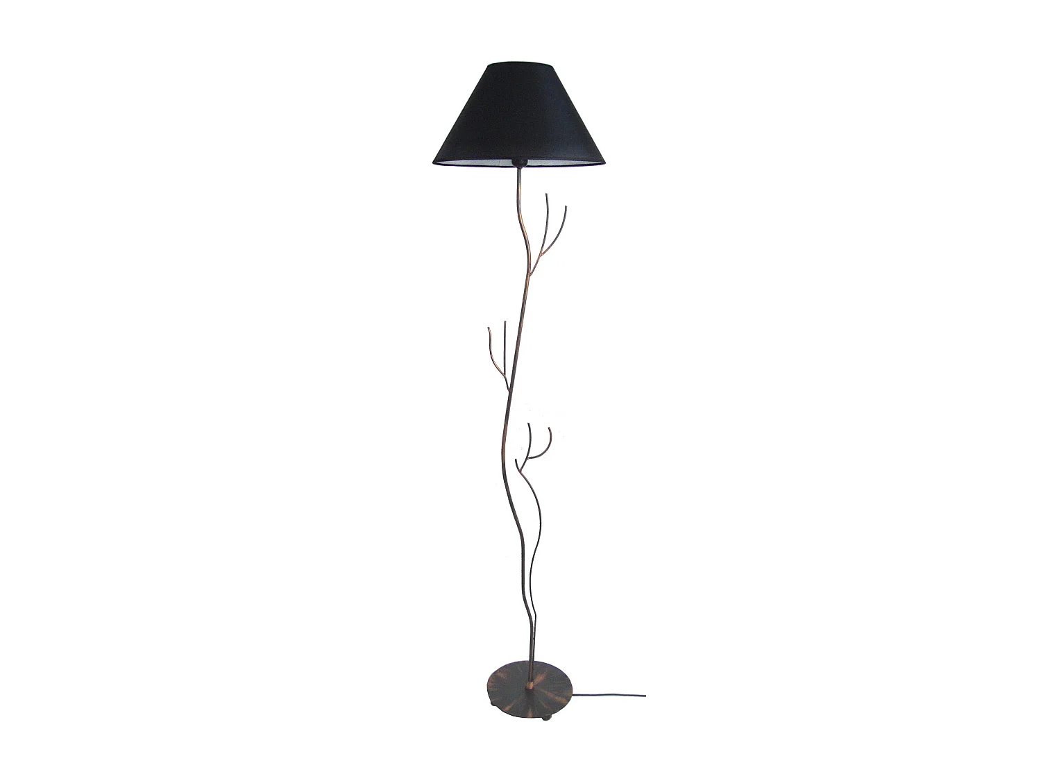 Lampadaire TOSEL ,métal,Marron,H168xD40xP40 cm