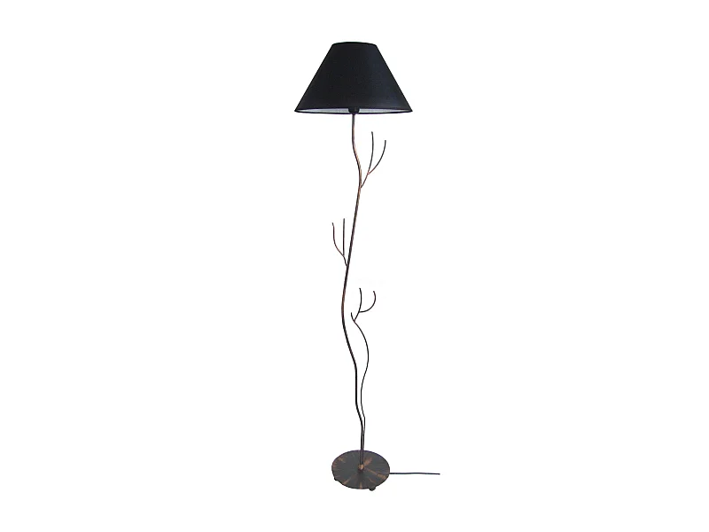 Lámpara de Pie TOSEL ,metal,Marrón,A168xD40xP40 cm