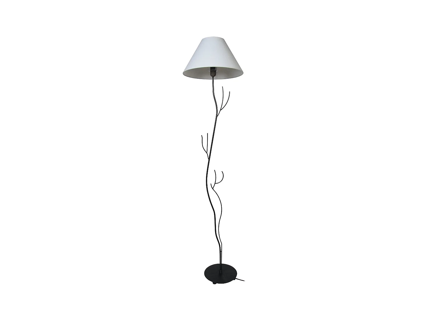 Lampadaire TOSEL ,métal,Noir ,H168xD40xP40cm