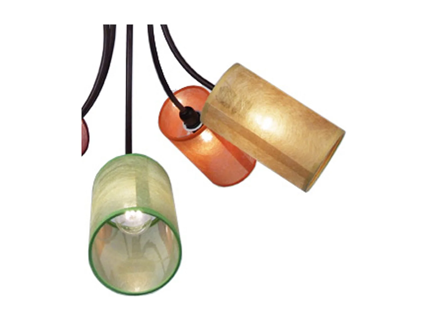 Lustre TOSEL AVIGNON plástico braço colori D60 x  H90  cm