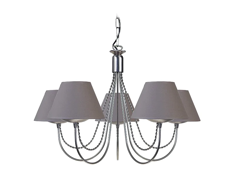 Lustre TOSEL LEICESTER tecido braço taupe D62 x  H46  cm