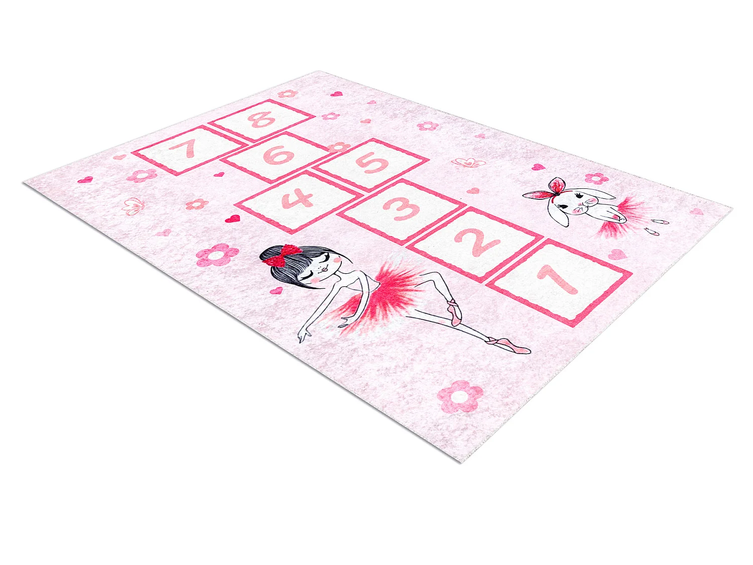 JUNIOR 51828.802 tapijt wasbaar hinkelen, ballerina voor kinderen anti 160x220 cm