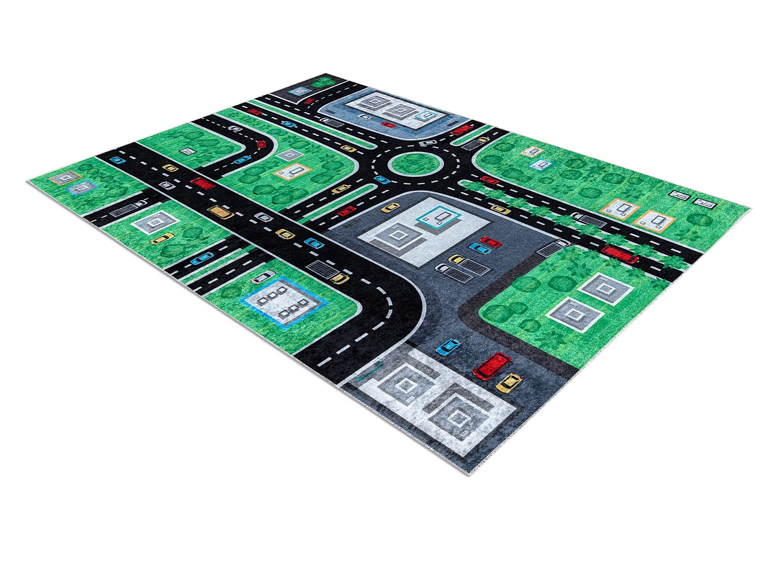 Tapis lavable JUNIOR 52052.802 Ville, rues pour les enfants antidérap 80x150 cm