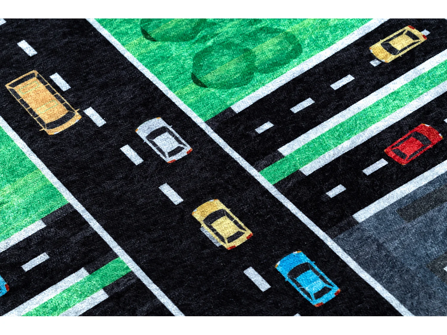 Tapis lavable JUNIOR 52052.802 Ville, rues pour les enfants antidérap 80x150 cm