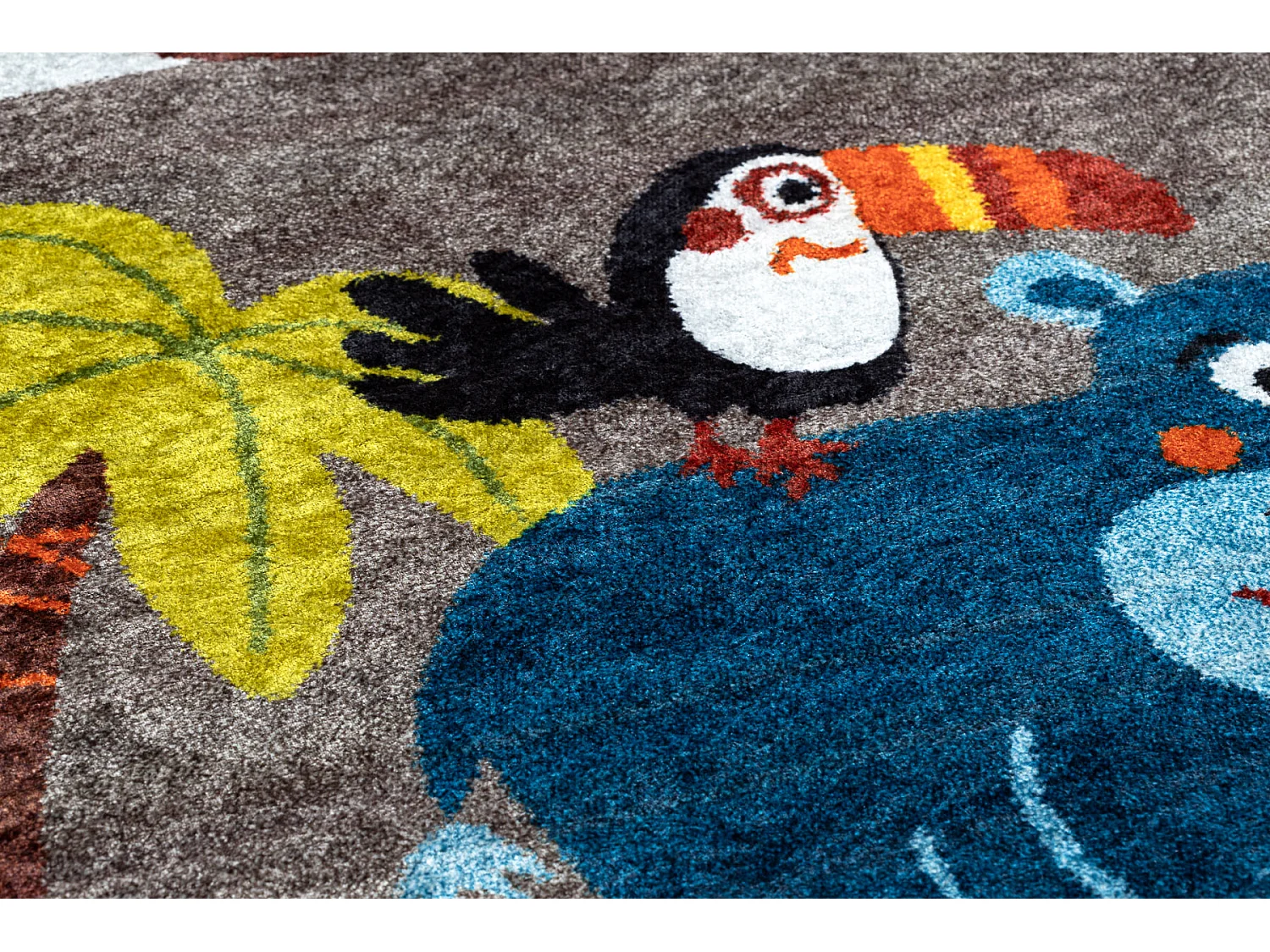Tapis lavable JUNIOR 51858.802 animaux, Afrique pour les enfants antid 160x220 cm