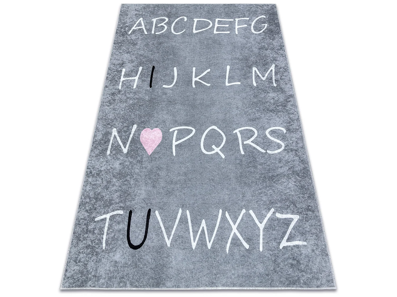 Tapis lavable JUNIOR 52106.801 Alphabet pour les enfants antidérapant 120x170 cm