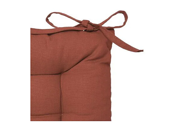 Galette de Chaise "Loria" 38x38cm Terracotta