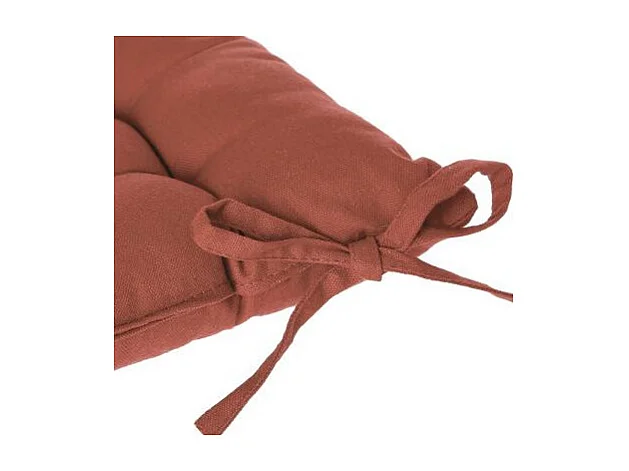 Galette de Chaise "Loria" 38x38cm Terracotta