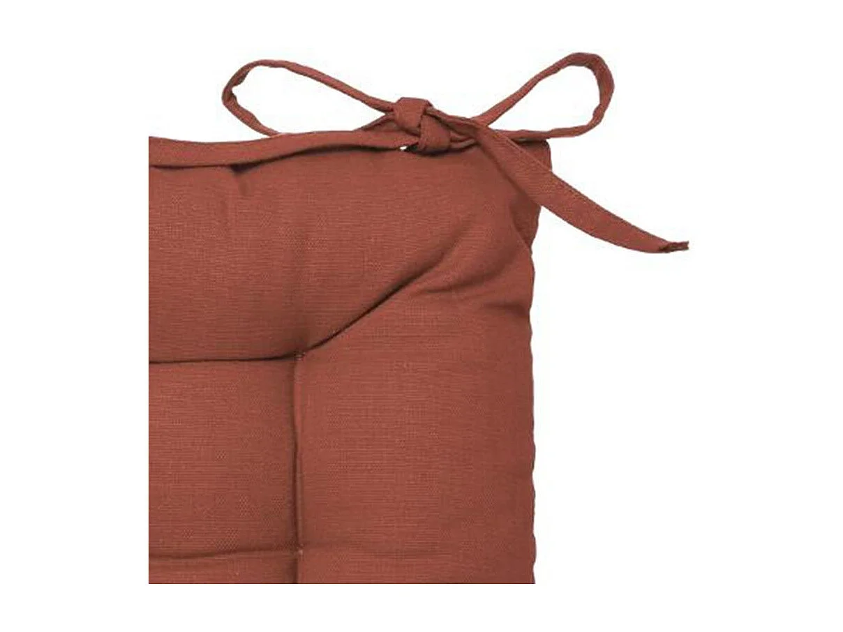 Galette de Chaise "Loria" 38x38cm Terracotta