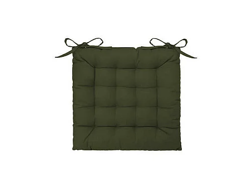 Galette de Chaise "Loria" 38x38cm Vert Kaki