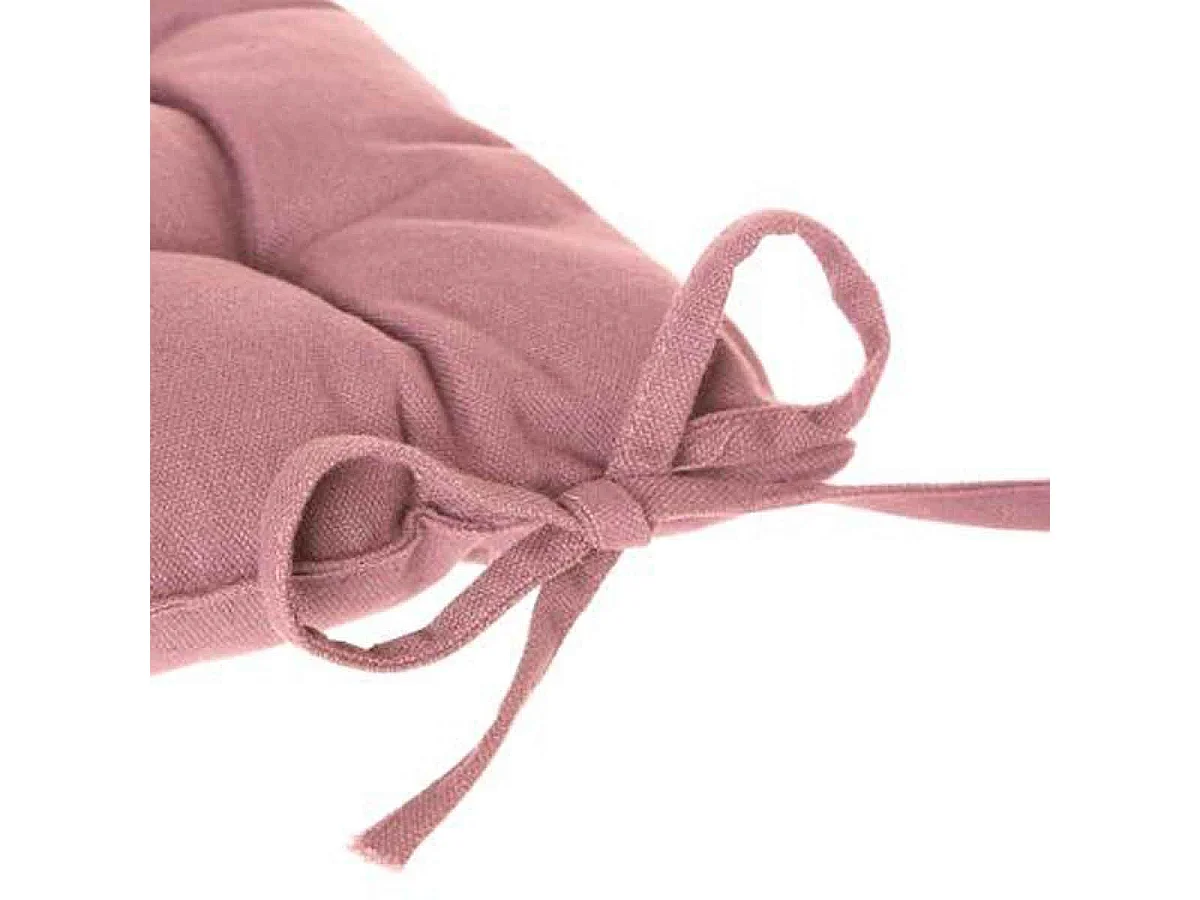 Galette de Chaise "Loria" 38x38cm Rose