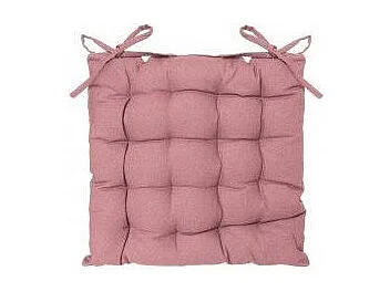 Galette de Chaise "Loria" 38x38cm Rose