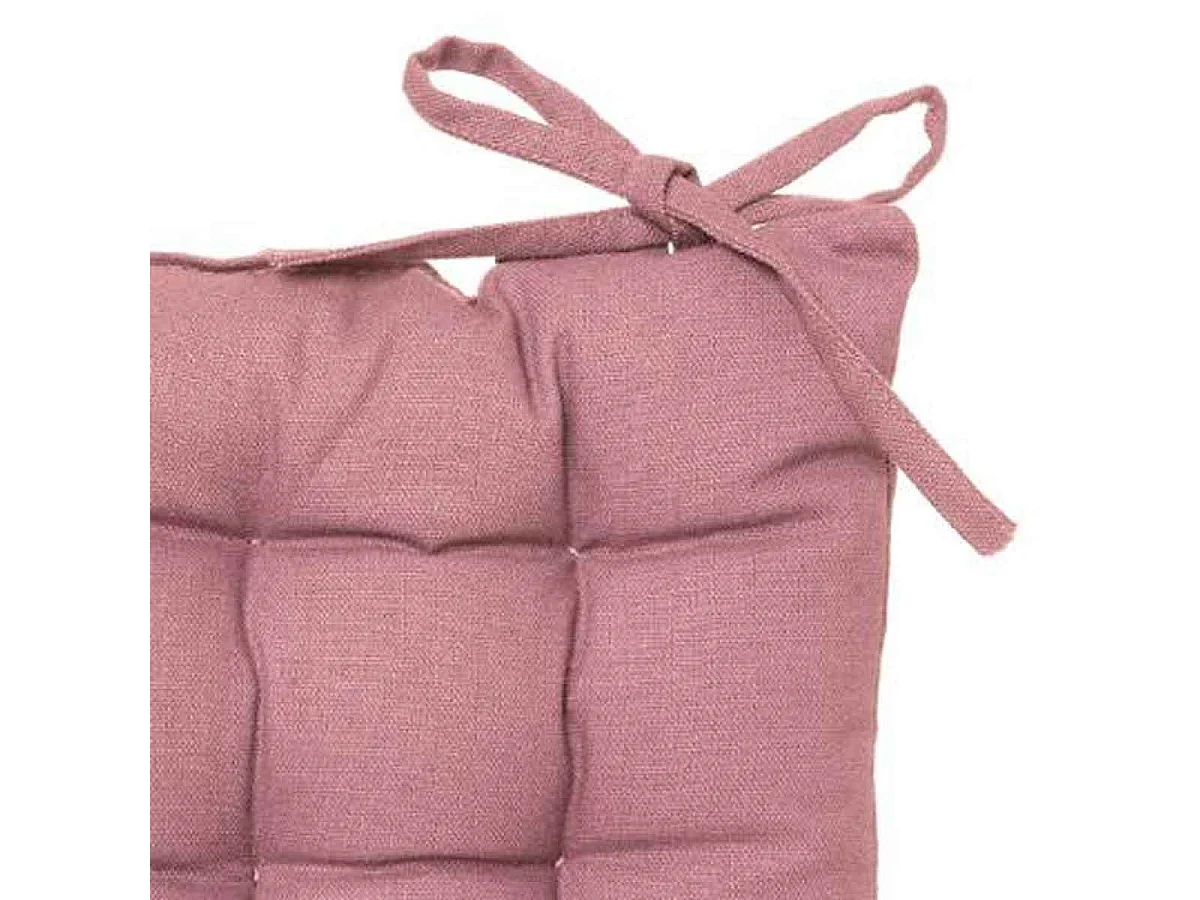 Galette de Chaise "Loria" 38x38cm Rose