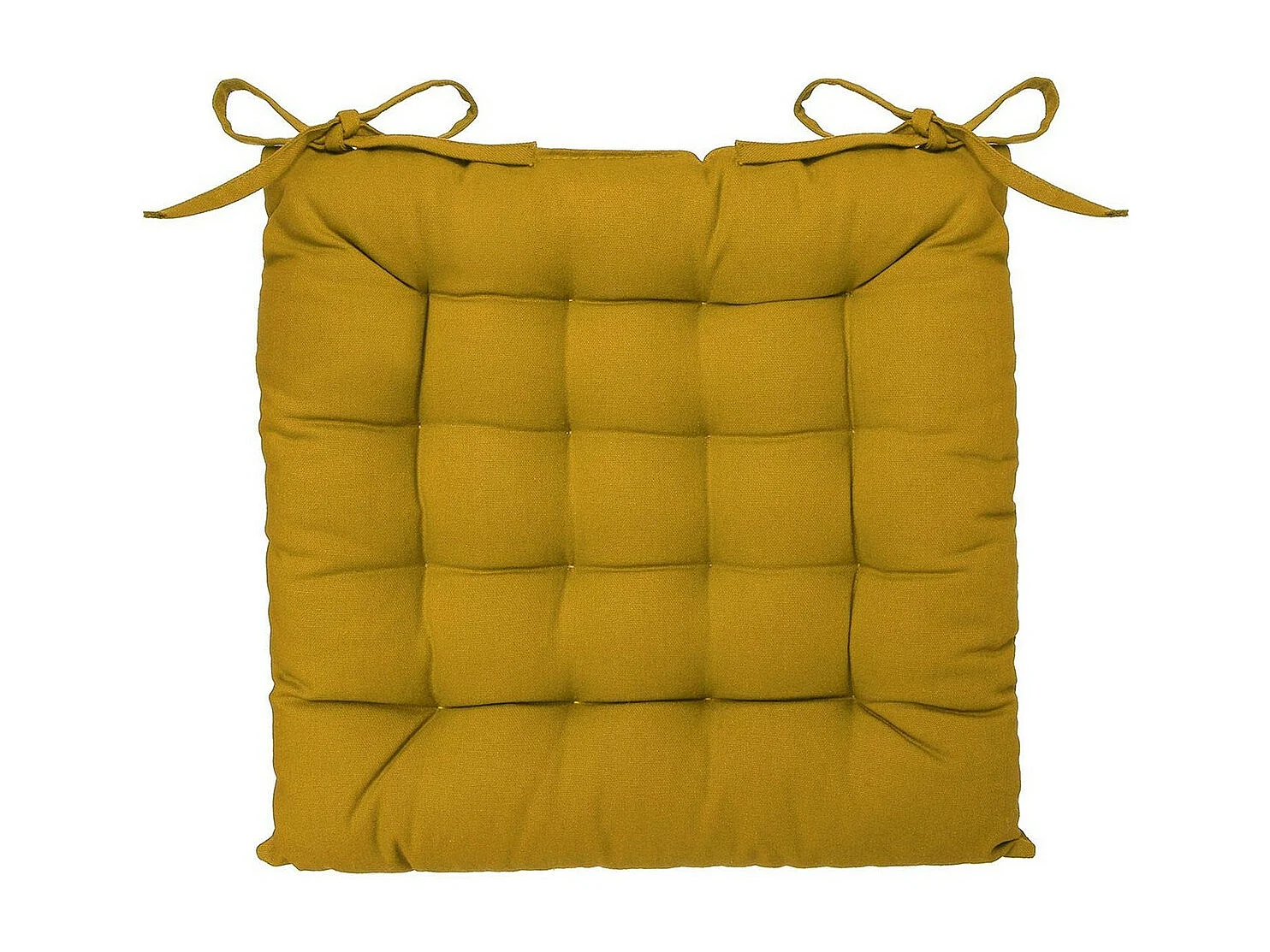 Galette de Chaise "Loria" 38x38cm Ocre