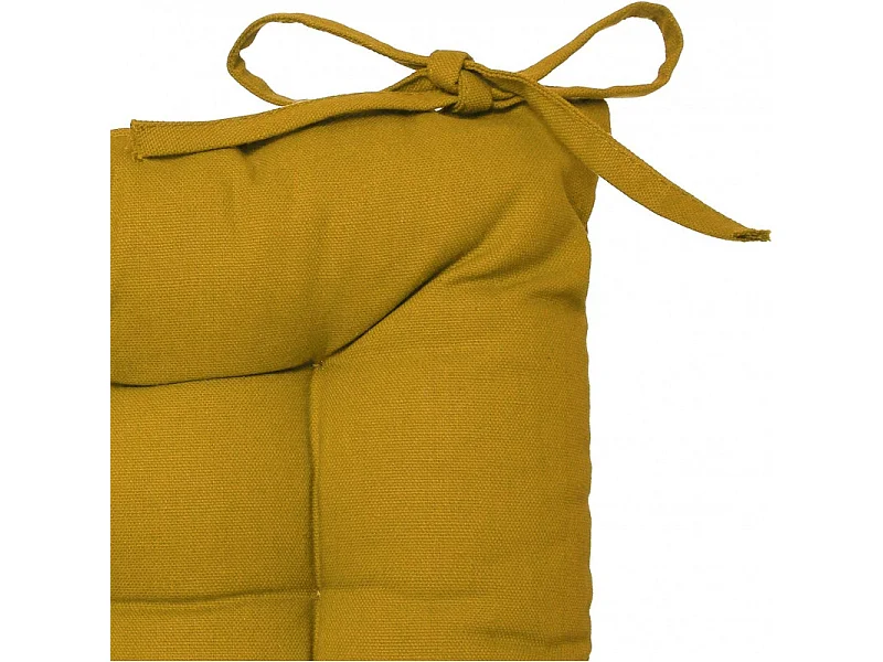 Galette de Chaise "Loria" 38x38cm Ocre