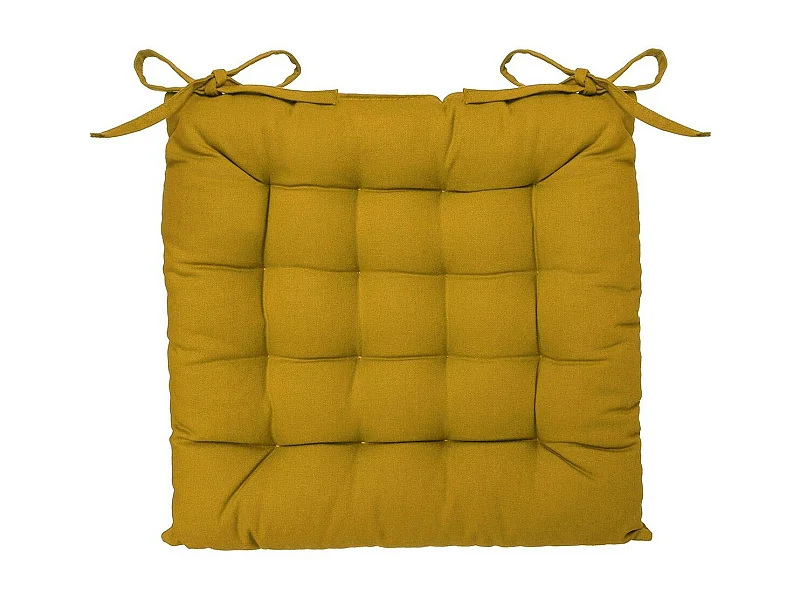 Galette de Chaise "Loria" 38x38cm Ocre