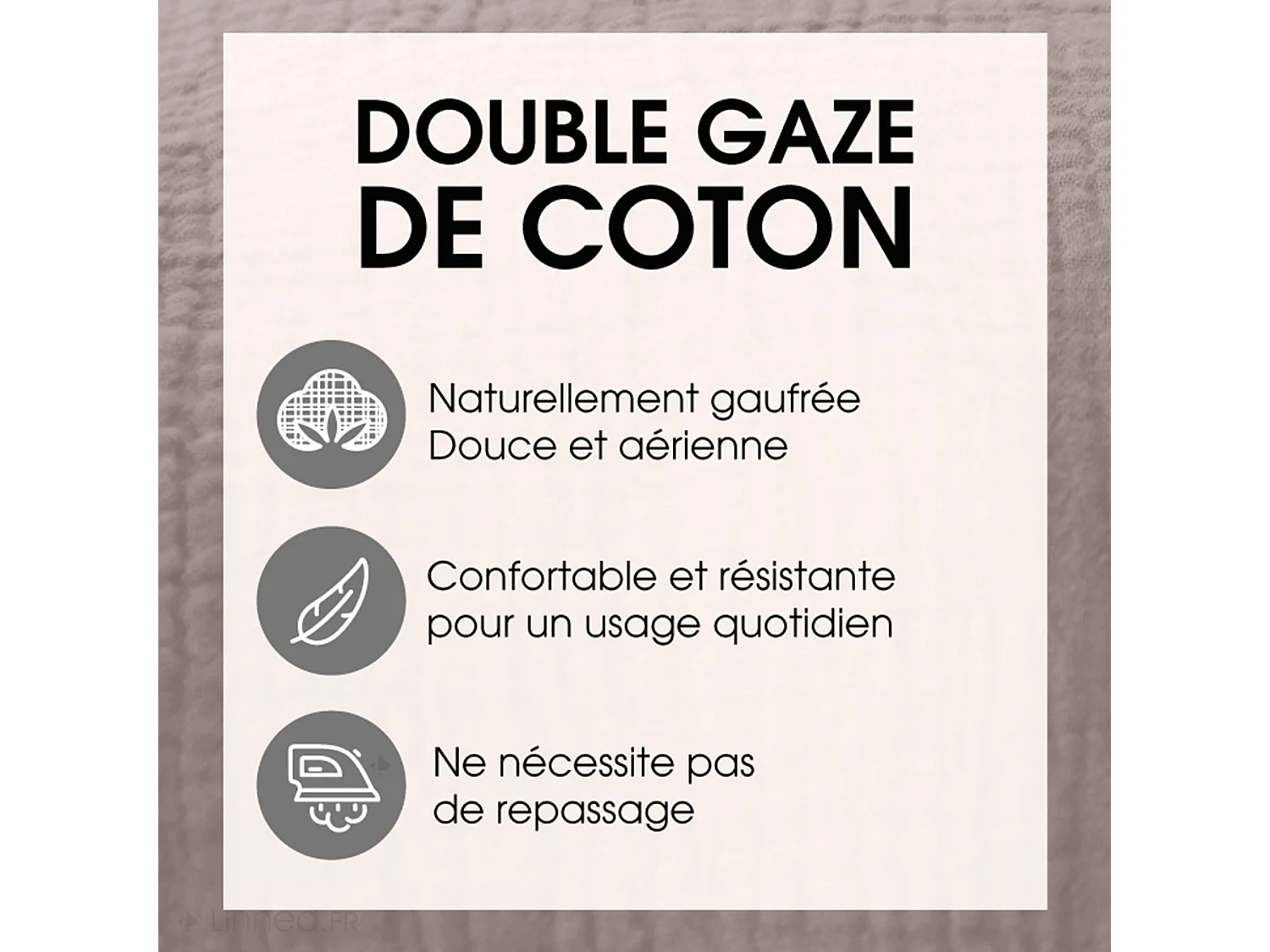 Parure de lit 140x200 cm double gaze de coton GAZGAZ jaune moutarde 2 pièces