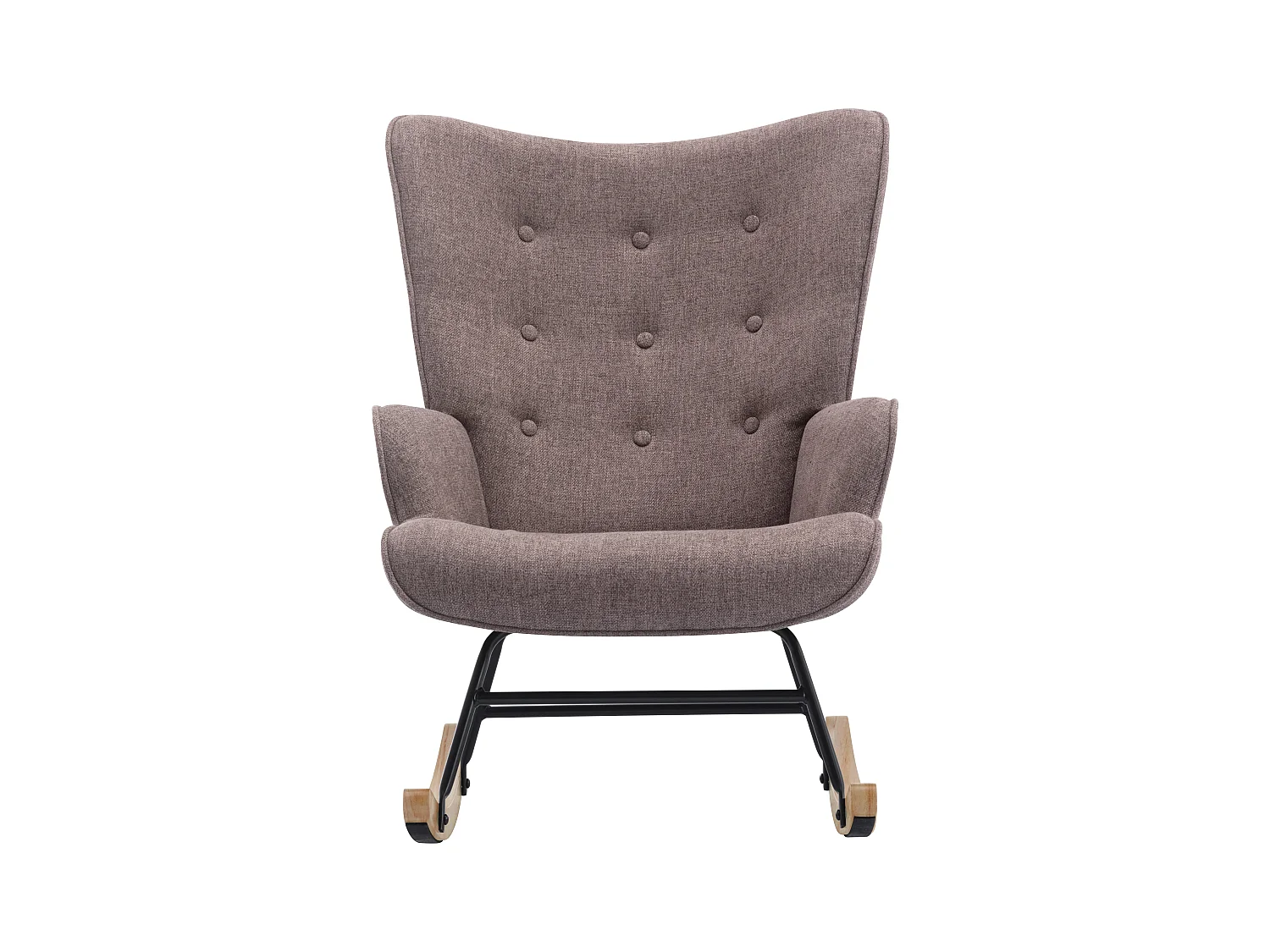 Mecedora de tela jaspeada topo ELMINA II