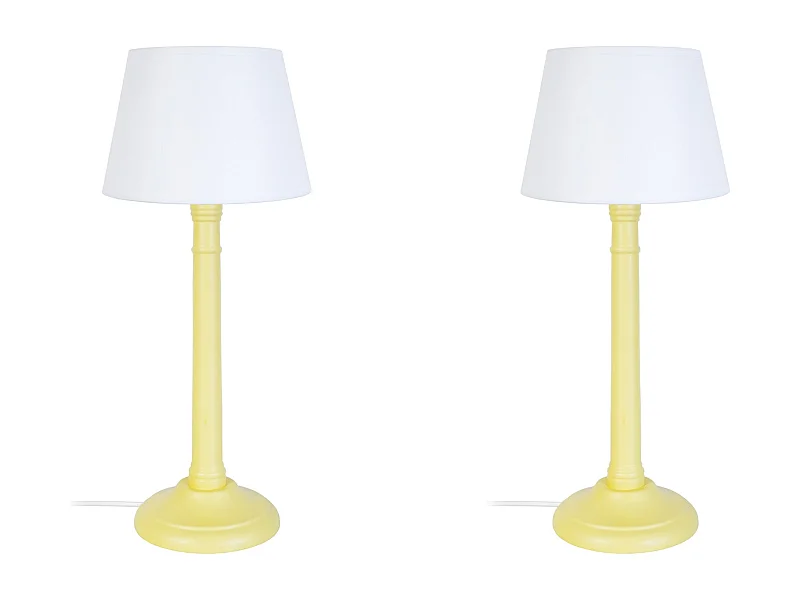 Abajur TOSEL TULIPANO vidro braço roxo D35 x  H50  cm