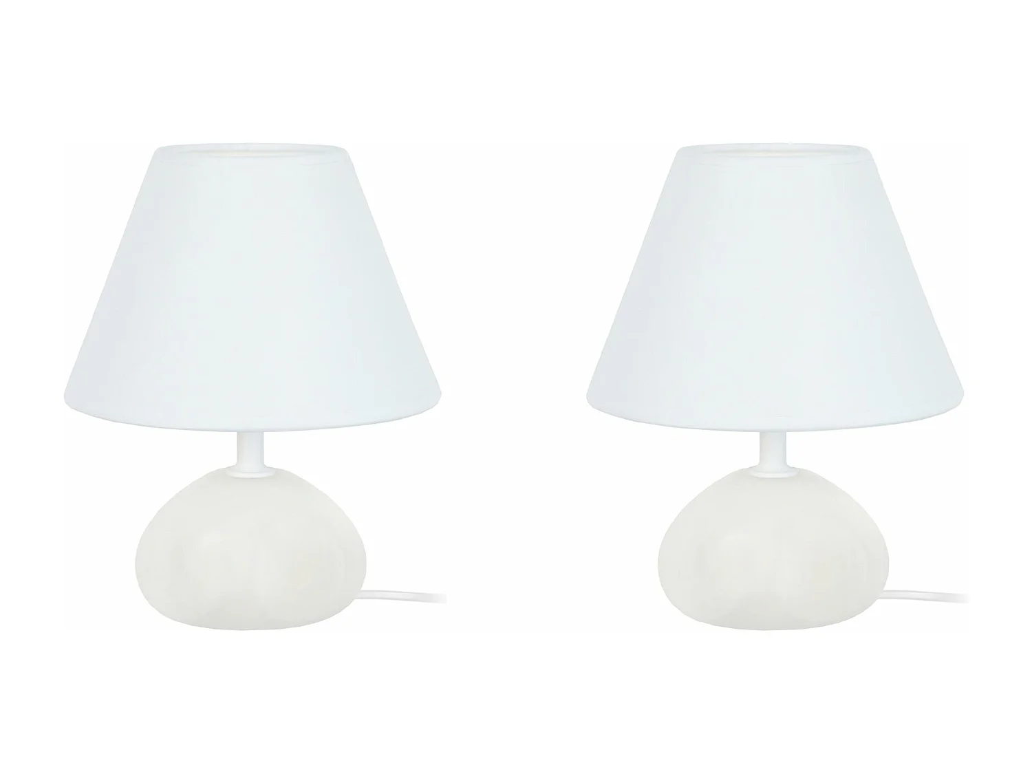 Abajur TOSEL ÉQUERRE LT2 tecido quadrado azul D20 x  H40  cm