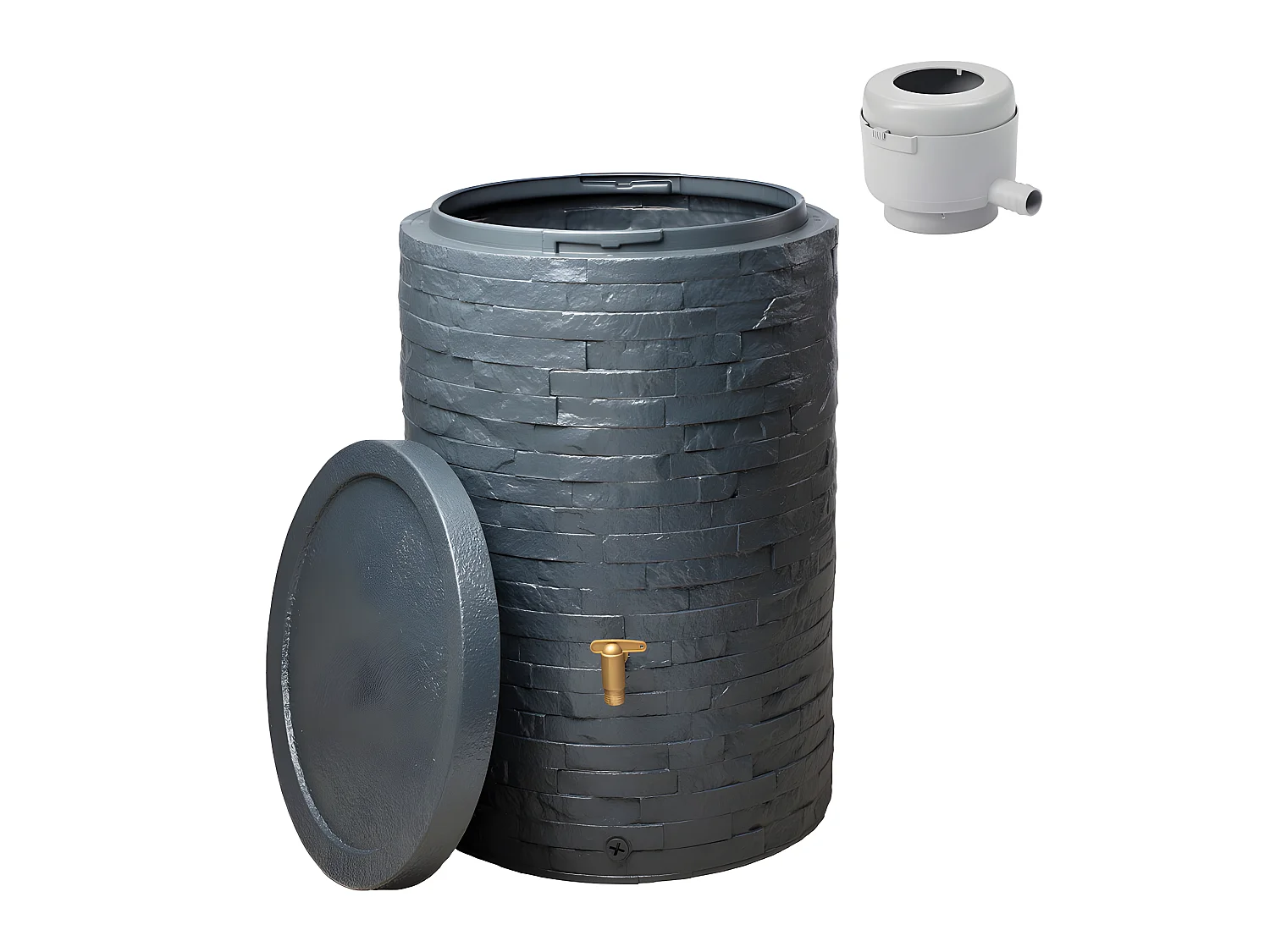 Récupérateur D'eau Arondo 250l - Gris